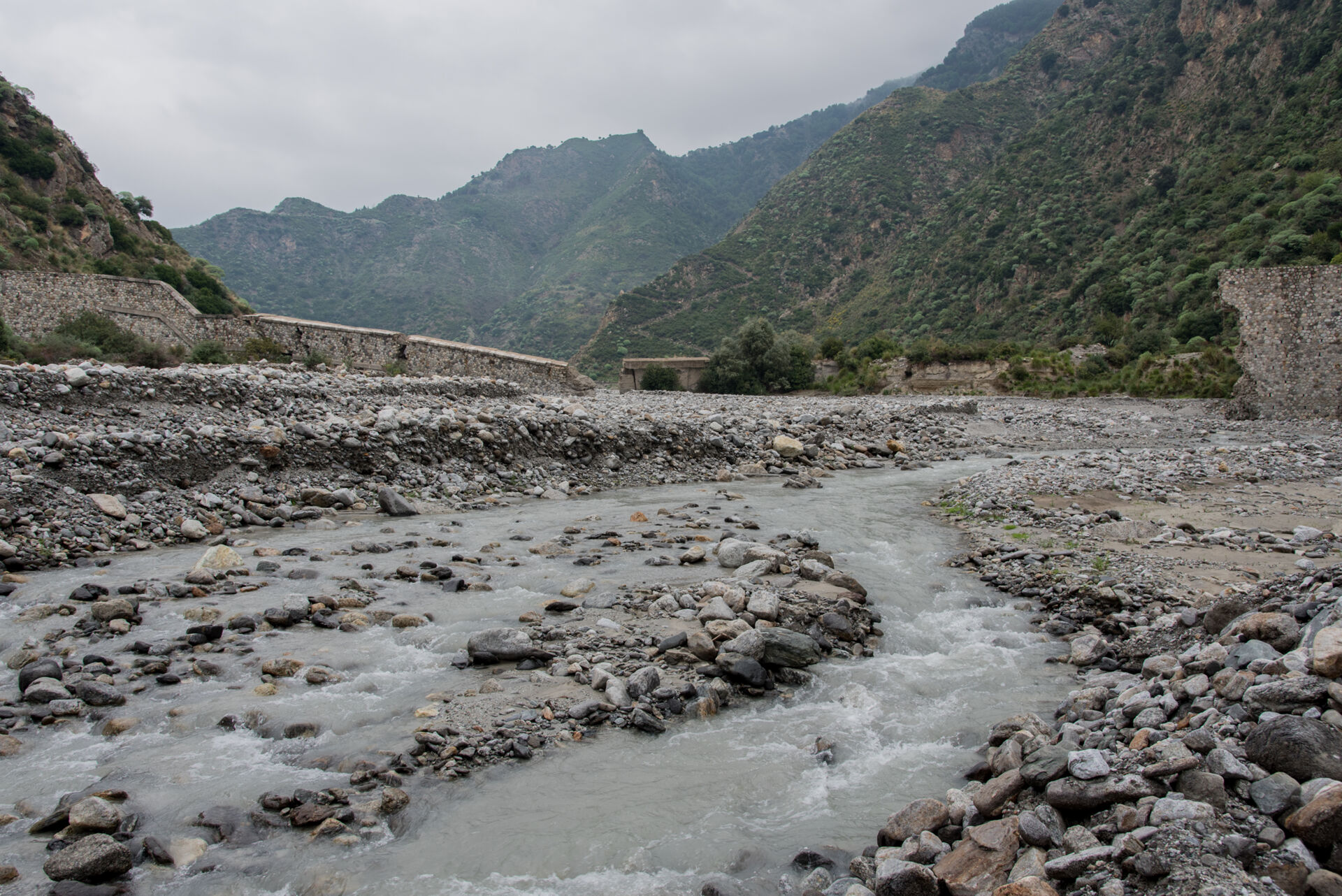 Fiumara Amendolea (Calabria) in winter