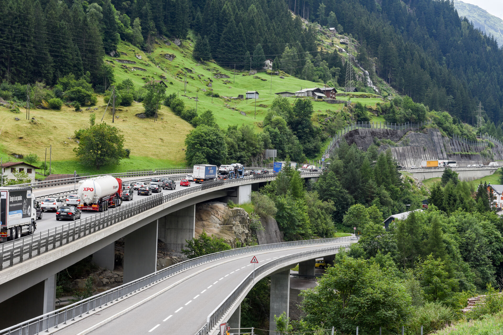 Traffico stradale, Gottardo